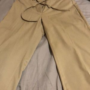 White House Black Market wide leg crop pants